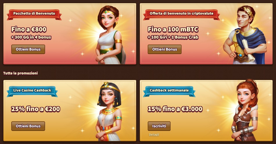 Promozioni su MyEmpire Casino