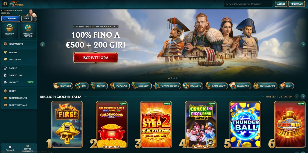 MyEmpire Casino Italia
